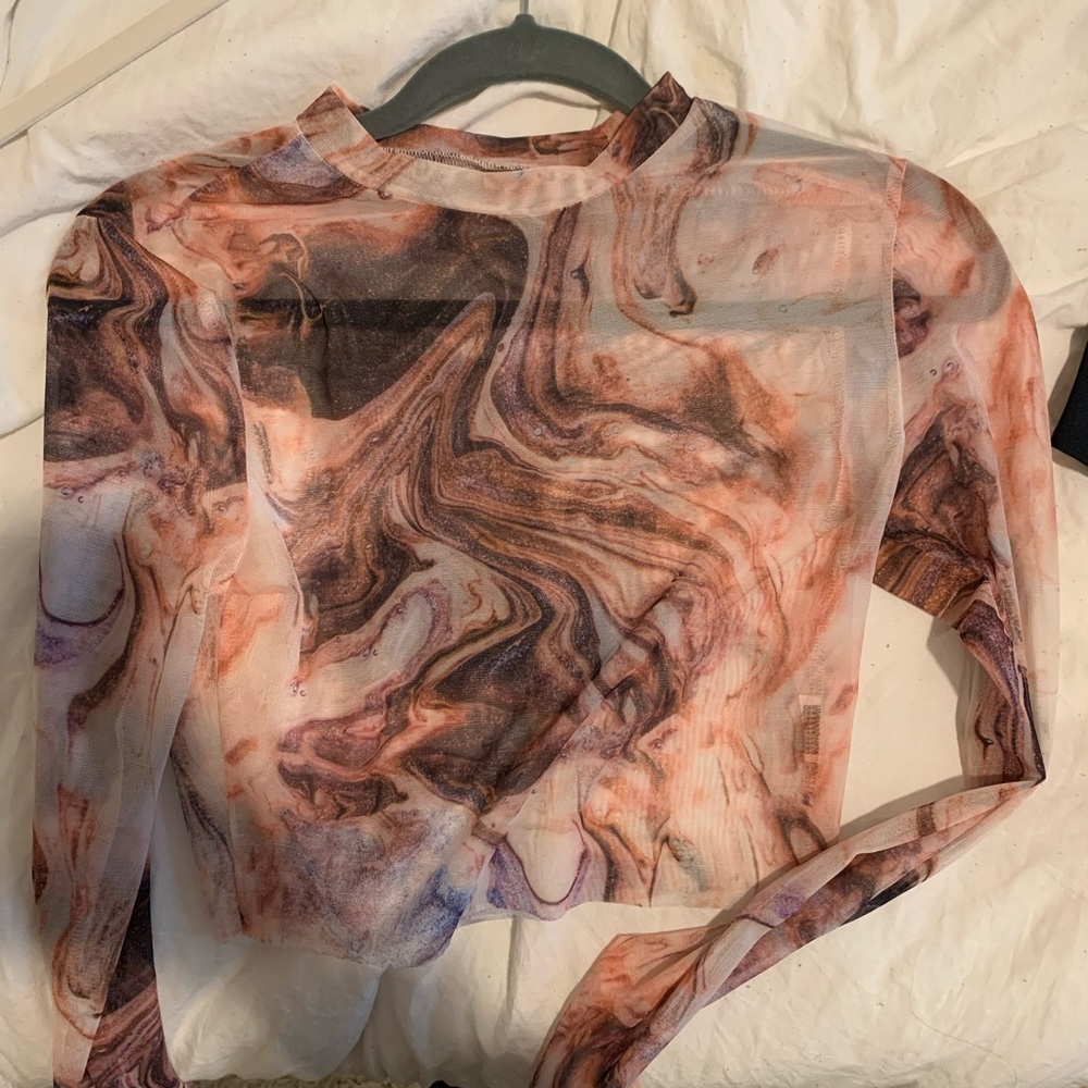 Shein sheer top